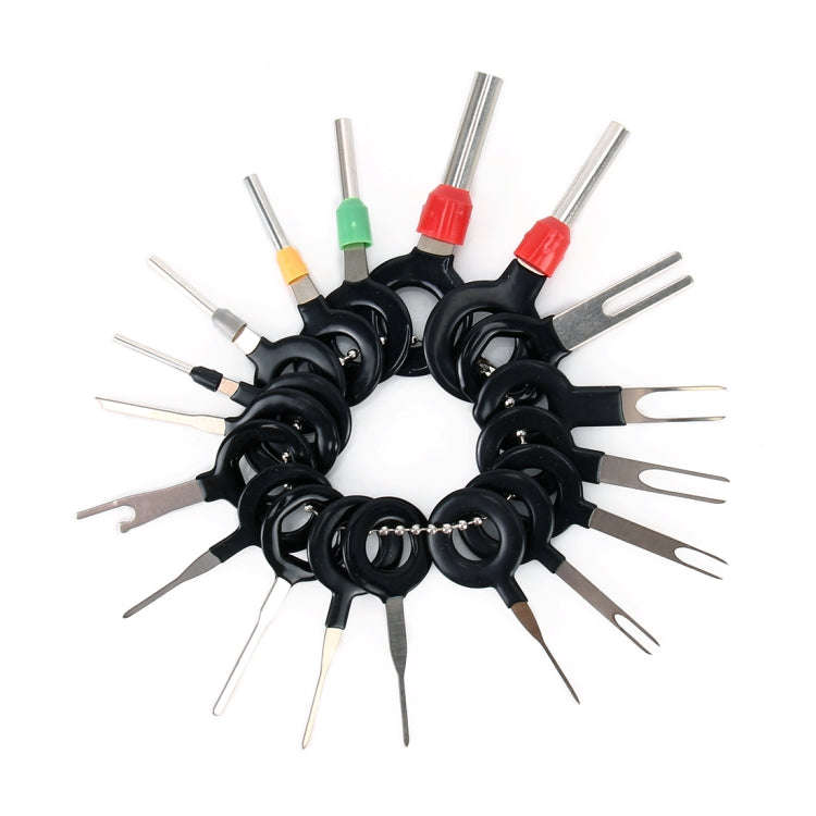 18 PCS Auto Car Plug Circuit Board Wire Harness Terminal Extraction Pick Connector Crimp Pin Back...