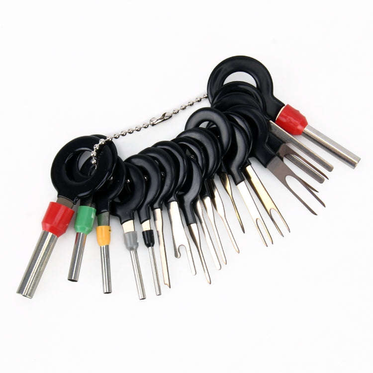 18 PCS Auto Car Plug Circuit Board Wire Harness Terminal Extraction Pick Connector Crimp Pin Back...