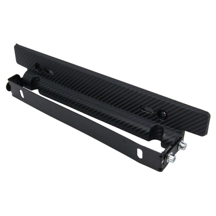 Car License Double Adjust Carbon Number Plate Adjustable Carbon Lead Plate Frame Holder Universal...