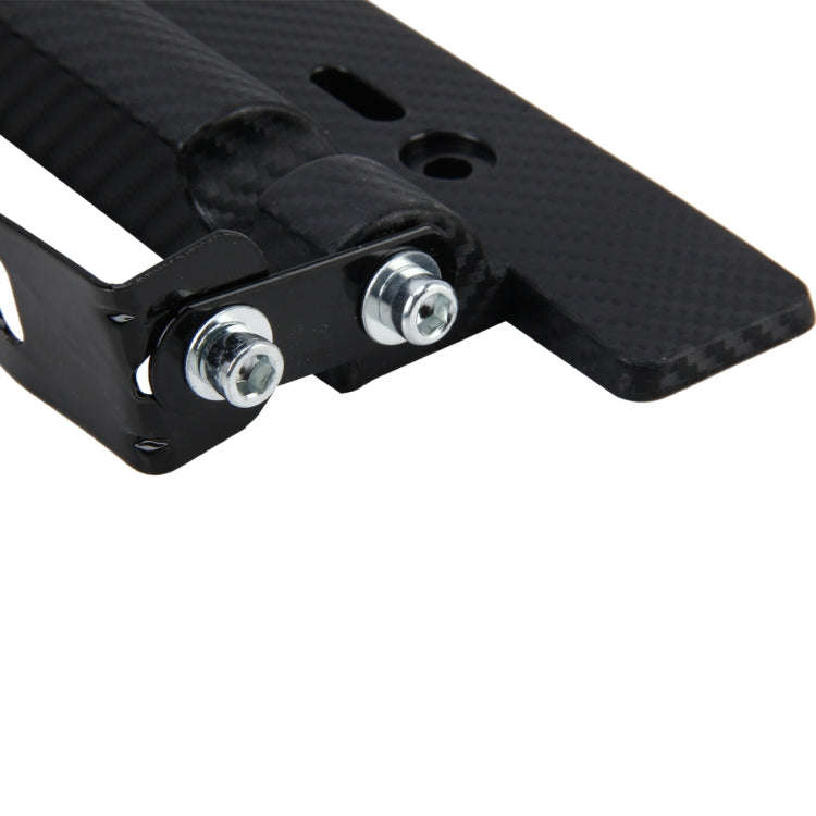Car License Double Adjust Carbon Number Plate Adjustable Carbon Lead Plate Frame Holder Universal...