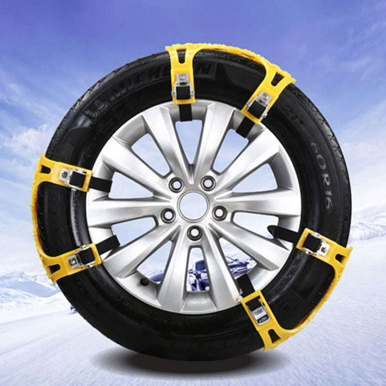 6 PCS Car Snow Tire Anti-skid Chains Winter Car Snow Tire Chains Wheel Chains Anti-skid Belt Thic...