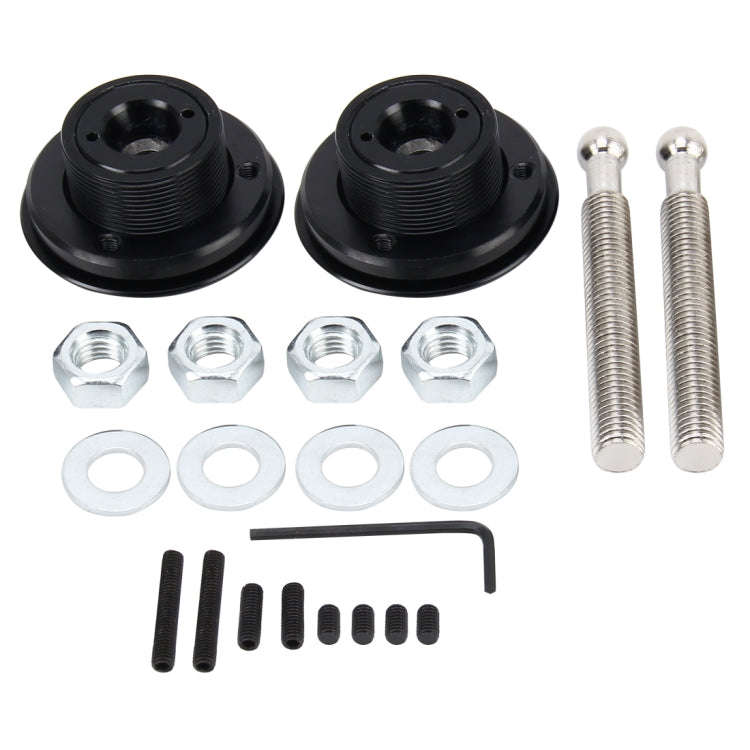 2 PCS Racing Car Cover Lock Aluminum Alloy Car Modification Oil Cap Modified Engine Cover Lock Ra...