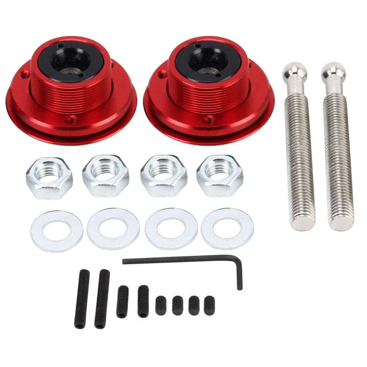 2 PCS Racing Car Cover Lock Aluminum Alloy Car Modification Oil Cap Modified Engine Cover Lock Ra...