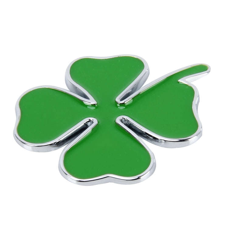 Four Leaf Clover Herb Luck Symbol Badge Emblem Labeling Sticker Styling Car Dashboard  Decoration...