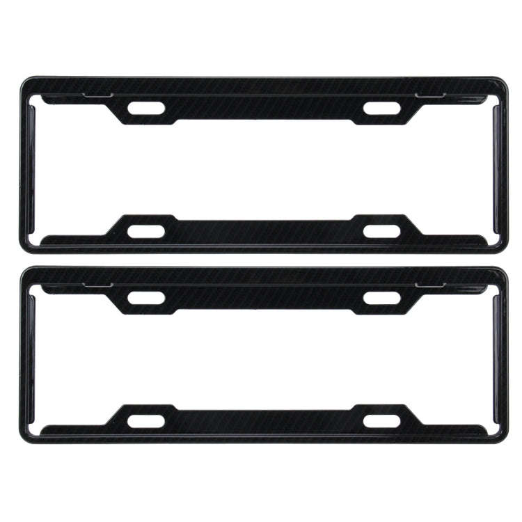 2 PCS Carbon Lead License Plate Frame Simple and Beautiful Car License Plate Frame Holder Univers...