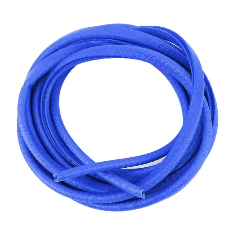 5m Rubber Car Side Door Edge Protection Wire Guards Cover Trims Stickers(Blue)