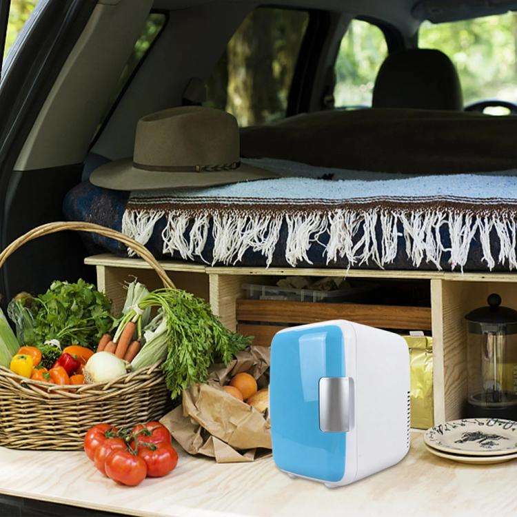 Vehicle Auto Portable Mini Cooler and Warmer 4L Refrigerator for Car, Voltage: DC 12V(White)