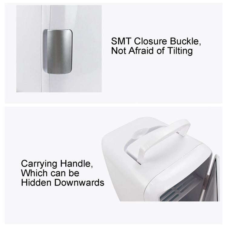 Vehicle Auto Portable Mini Cooler and Warmer 4L Refrigerator for Car, Voltage: DC 12V(White)