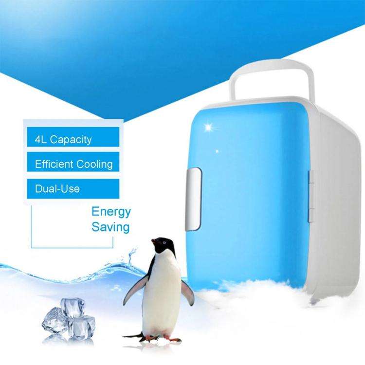 Vehicle Auto Portable Mini Cooler and Warmer 4L Refrigerator for Car, Voltage: DC 12V(White)