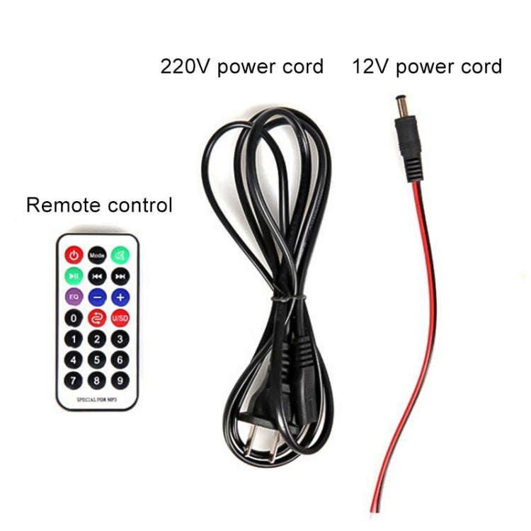 4 inch Round Shape Stereo Motorcycle / Car / Household Subwoofer, Built-in Bluetooth, Support TF ...