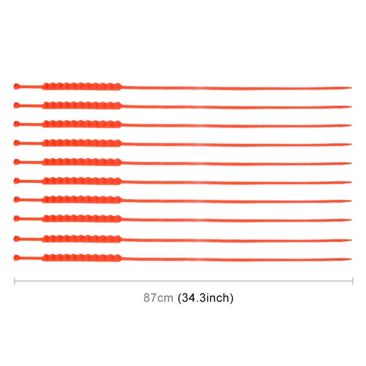 10 PCS Car Tire Emergency Single Grid Anti-skid Chains Tyre Anti-slip Chains