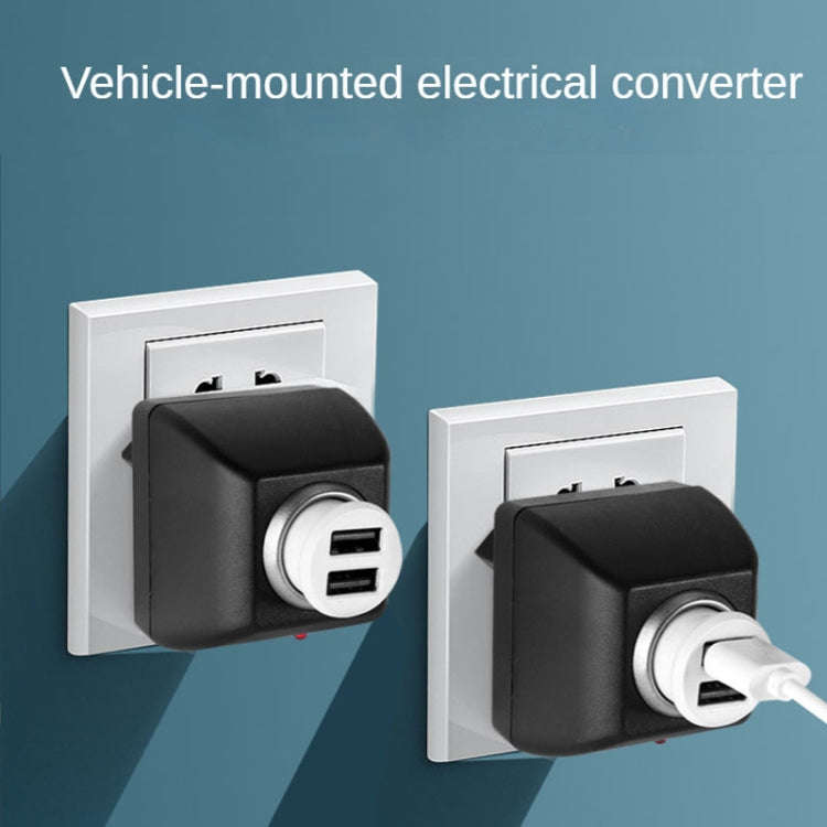 Vehicle Power Inverters 90-240V AC to 12V DC with Car Cigarette Lighter Socket Adapter Converter ...