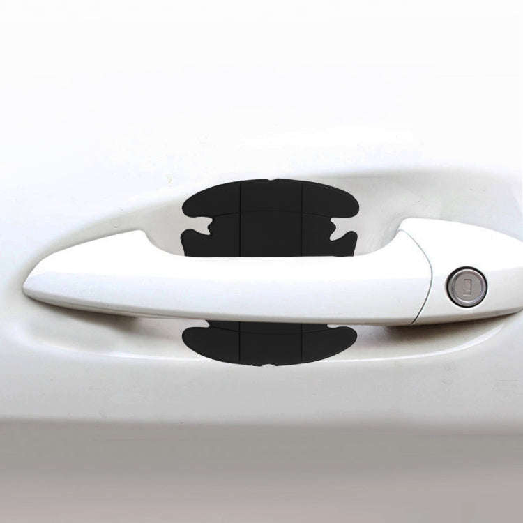 4 PCS Car-Styling Car Door Handle Scratches Resistant Sticker (Black)