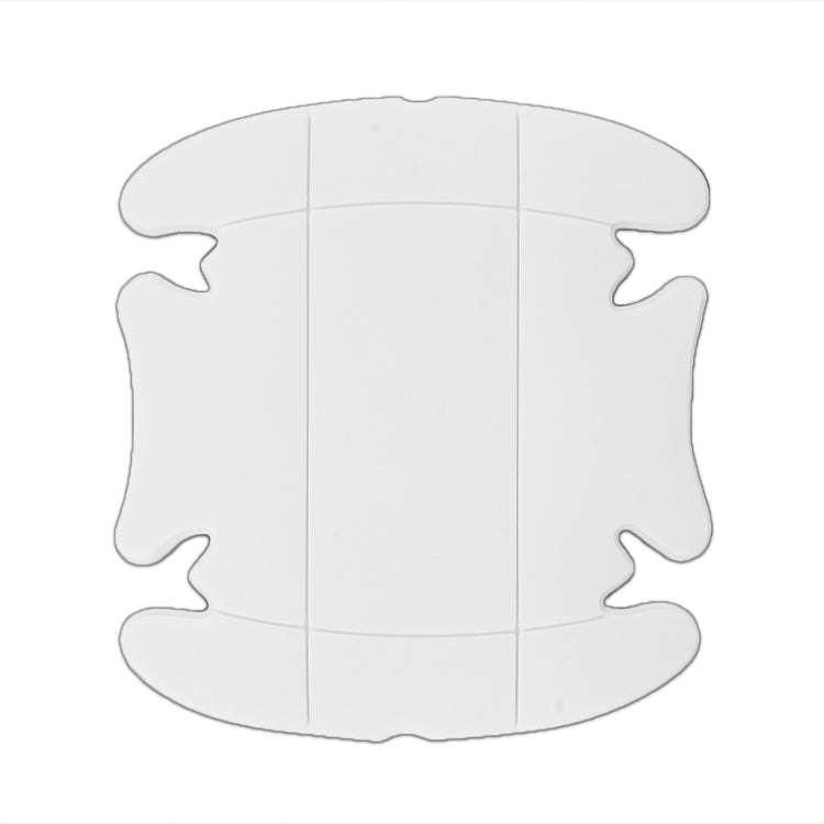 4 PCS Car-Styling Car Door Handle Scratches Resistant Sticker (White)