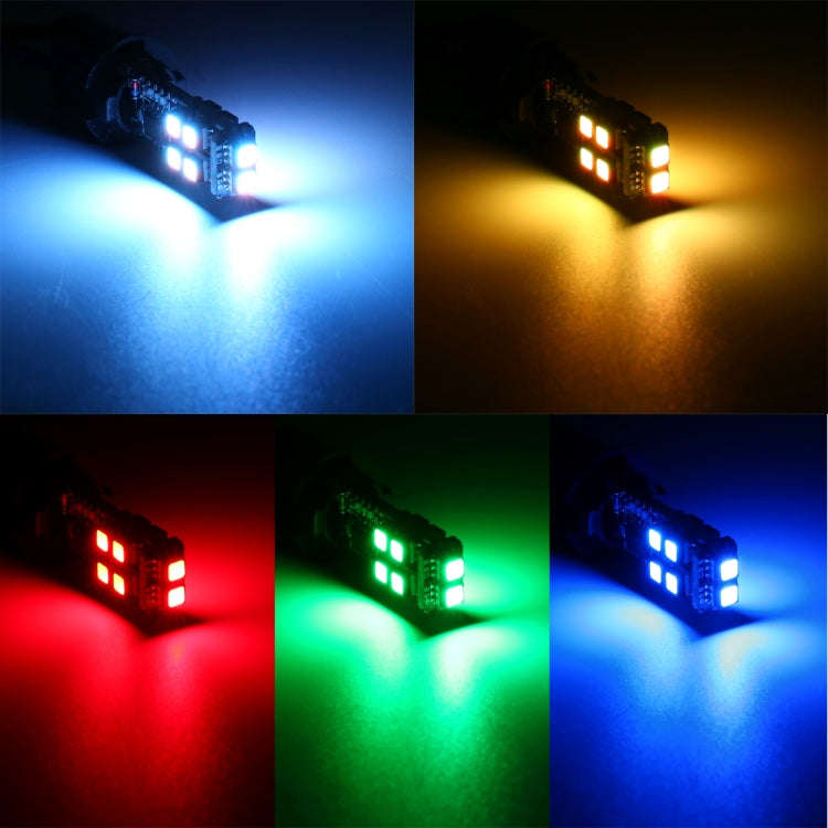 2 PCS W5W 194 T10 Multi Colors 10 SMD 3535 LED Car Clearance Light Marker Light with Remote Contr...