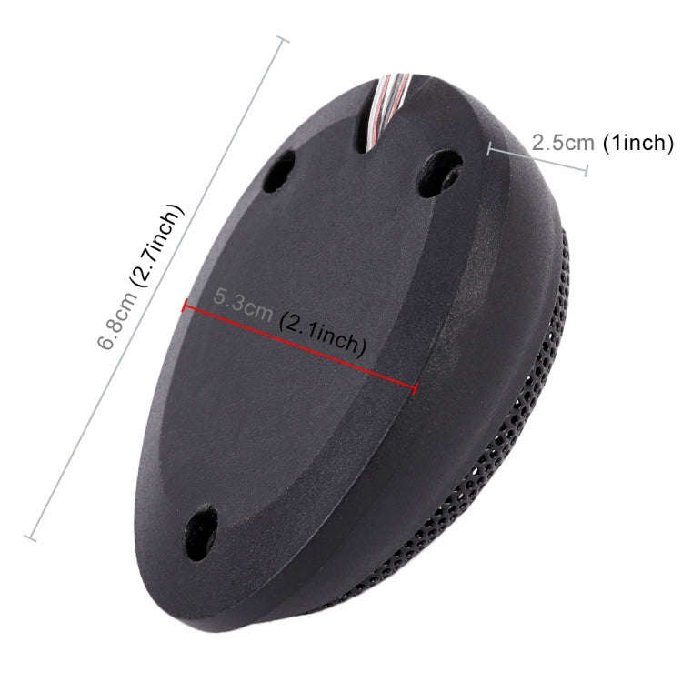 2 PCS TW-106 1000W 98dB Car Dome Tweeter Audio Loudspeaker Treble Speaker