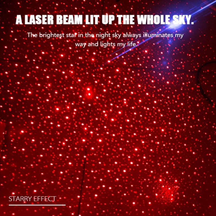 5V Roof Ceiling Decoration Car Red Light Starry Sky Night Lights Atmosphere Meteor Lamp Projector...