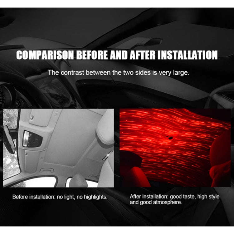 Roof Ceiling Atmosphere Decoration Red Light Star Night Lights Meteor Lamp Projector with Remote ...