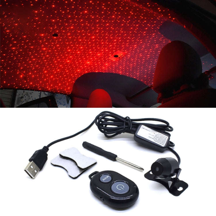 5V Roof Ceiling Decoration Red Light Star Night Lights Starry Sky Atmosphere Lamp Projector with ...