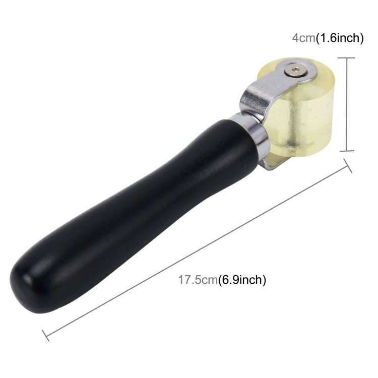 Car Auto Body Surface Window Wrapping Film Yellow Rubber Roller Scraper Sticker Tool Black with B...