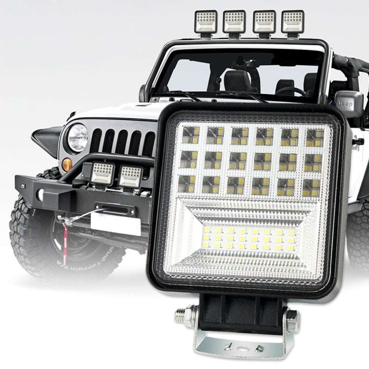 2 PCS 4 inch 20W Spot / Flood Light White Light Square-Shaped Waterproof Car SUV Work Lights Spot...