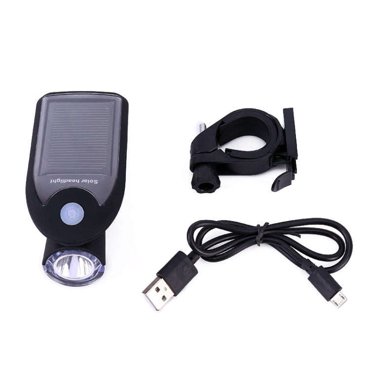 3W 240LM USB Solar Energy Motorcycle / Bicycle Front Light (White)