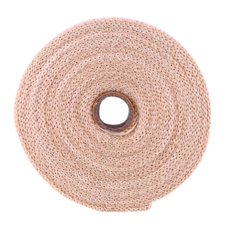 10m Cotton Material Exhaust Wrap Auto Motorcycle Exhaust Heat Shield Wrap Heat Resistant Wrap, Ra...