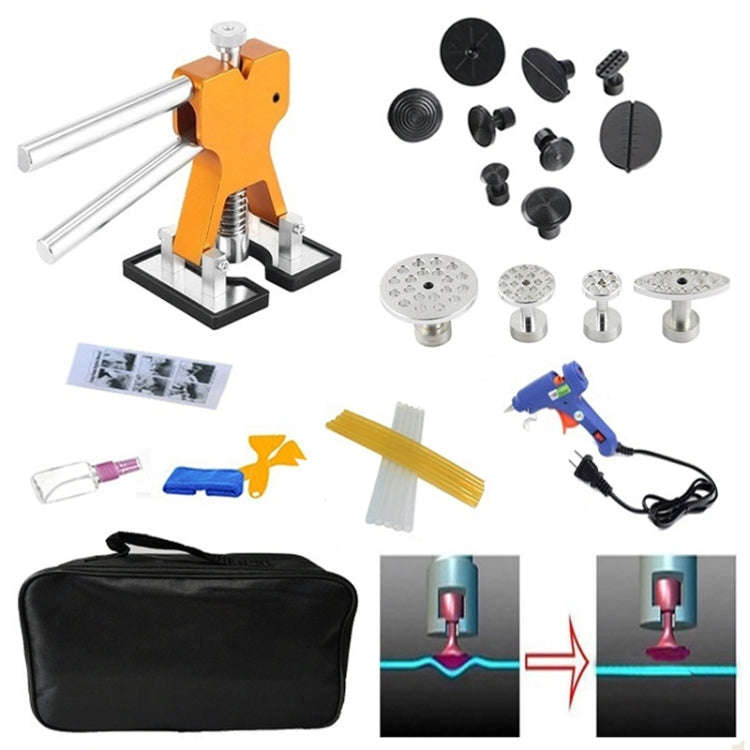 29 in 1 Auto Car Dent Lifter-Glue Puller Aluminium Alloy Tab Bodywork Repair Tools Kit, with 20W ...