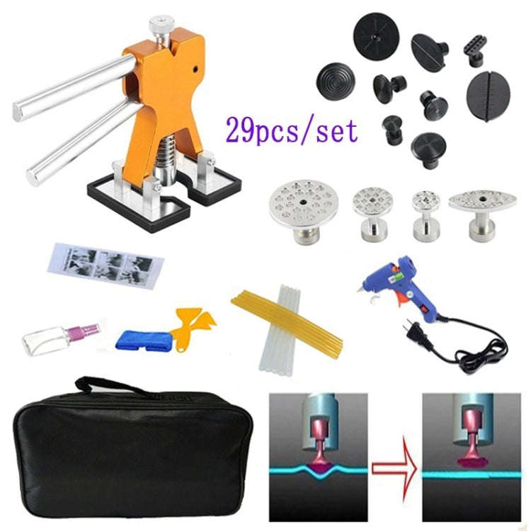 29 in 1 Auto Car Dent Lifter-Glue Puller Aluminium Alloy Tab Bodywork Repair Tools Kit, with 20W ...