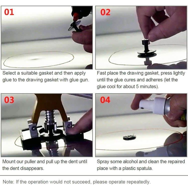 29 in 1 Auto Car Dent Lifter-Glue Puller Aluminium Alloy Tab Bodywork Repair Tools Kit, with 20W ...