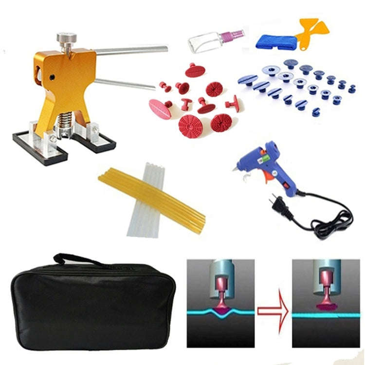 44 in 1 Auto Car Metal PDR Dent Lifter-Glue Puller Tab Hail Removal Paintless Car Dent Repair Too...