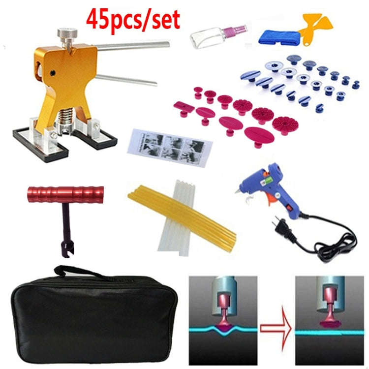 45 in 1 Auto Car Metal PDR Dent Lifter-Glue Puller Tab Hail Removal Paintless Car Dent Repair Too...
