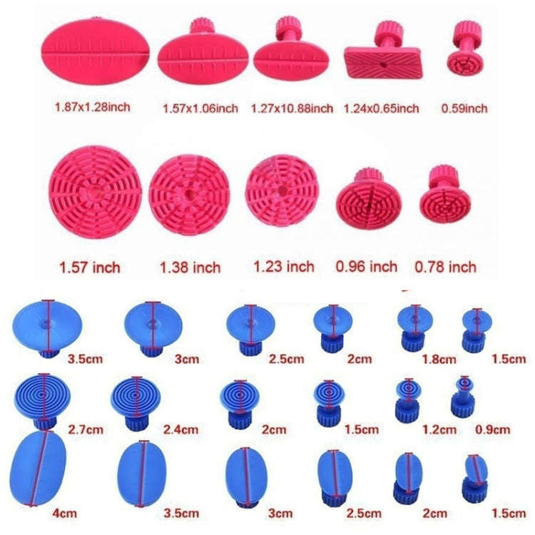 57 in 1 Auto Car Metal PDR Dent Lifter-Glue Puller Tab Hail Removal Paintless Car Dent Repair Too...