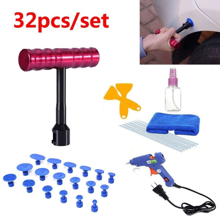 32 in 1 Auto Car Metal PDR Dent Lifter-Glue Puller Tab Hail Removal Paintless Car Dent Repair Too...