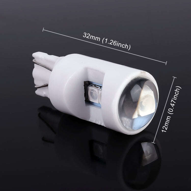 2 PCS T10 / W5W / 194 DC 12V 1.2W 6LEDs SMD-3030 Car Reading Lamp Clearance Light, with Projector...