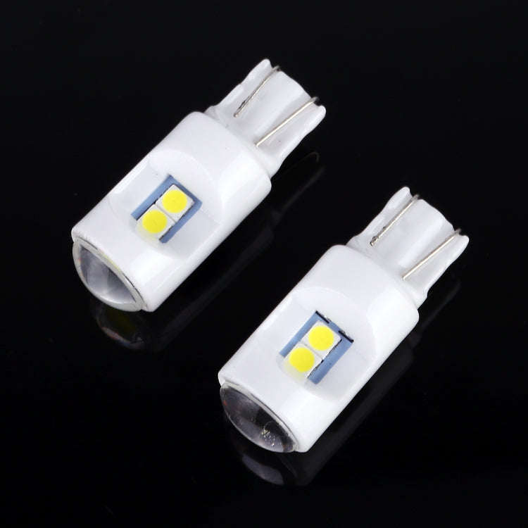 2 PCS T10 / W5W / 194 DC 12V 1.2W 6LEDs SMD-3030 Car Reading Lamp Clearance Light, with Projector...