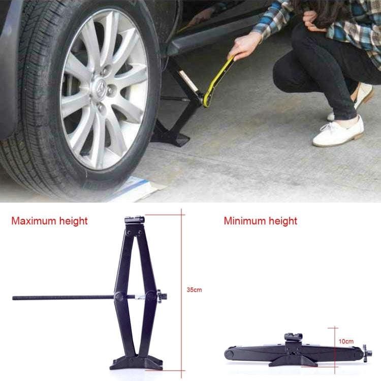 Upright ST-103D Heavy Duty Stabilizer Scissor Jack with Handle Lift Levelers 2000 Pound (1 Ton) C...