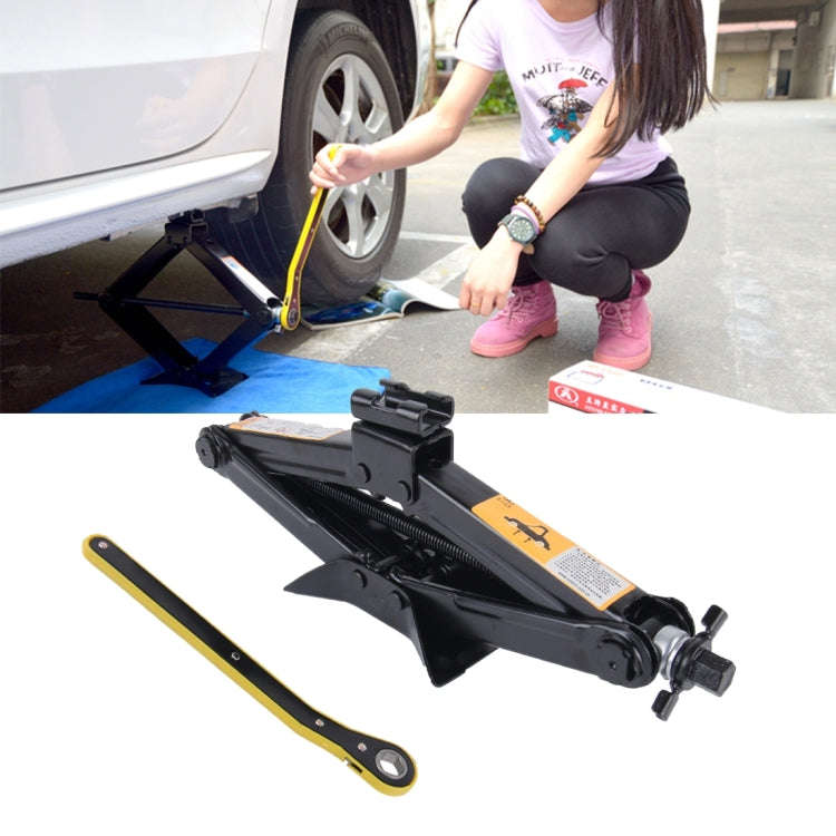 Upright ST-112C Heavy Duty Stabilizer Scissor Jack with Handle Lift Levelers 4000 Pound (2 Ton) C...