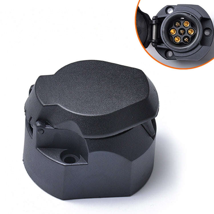 12V 7Pin Car Plug Socket Wiring Connector Adapter Car Plug Socket for Trailer /  Truck / Bus, EU ...