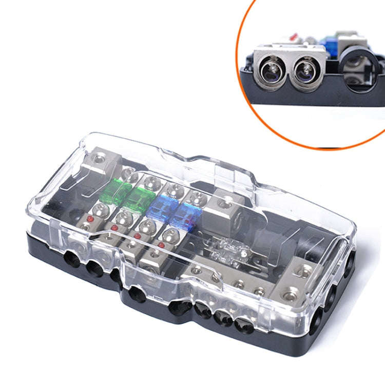 Car Audio Stereo Distribution Block Ground Mini ANL Fuse Block 4 Way Fuse Block 30A 60A 80Amp wit...