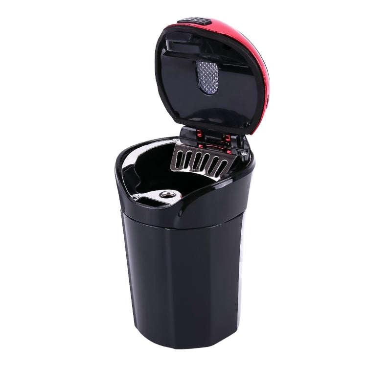 2 in 1 Universal Car Detachable Electronic Cigarette Lighter + Trash Rubbish Bin Ashtray(Red)