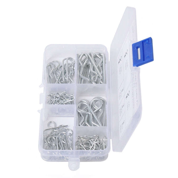 100 PCS Heavy Duty Zinc Plated Cotter R Tractor Clip Pin for Car / Boat / Garages