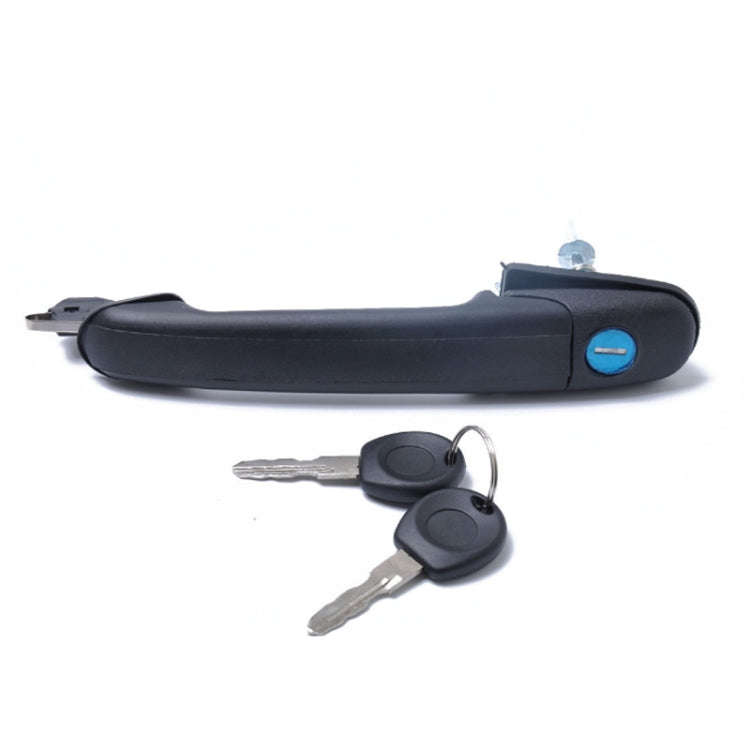 Car Front Door handle 6N0837207C, 66N0837207D + 2 Keys for Volkswagen Polo 1994-2001 / Sharan 199...