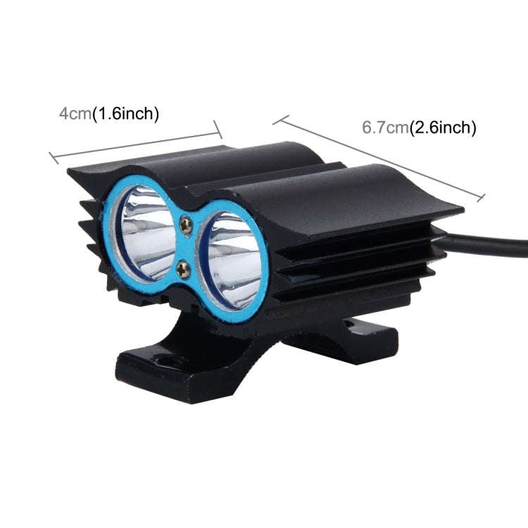 Owl Shape 20W 2000 LM 6000K Motorcycle Headlight Lamp with 2 COB Lamps and LED Projector Lens, DC...