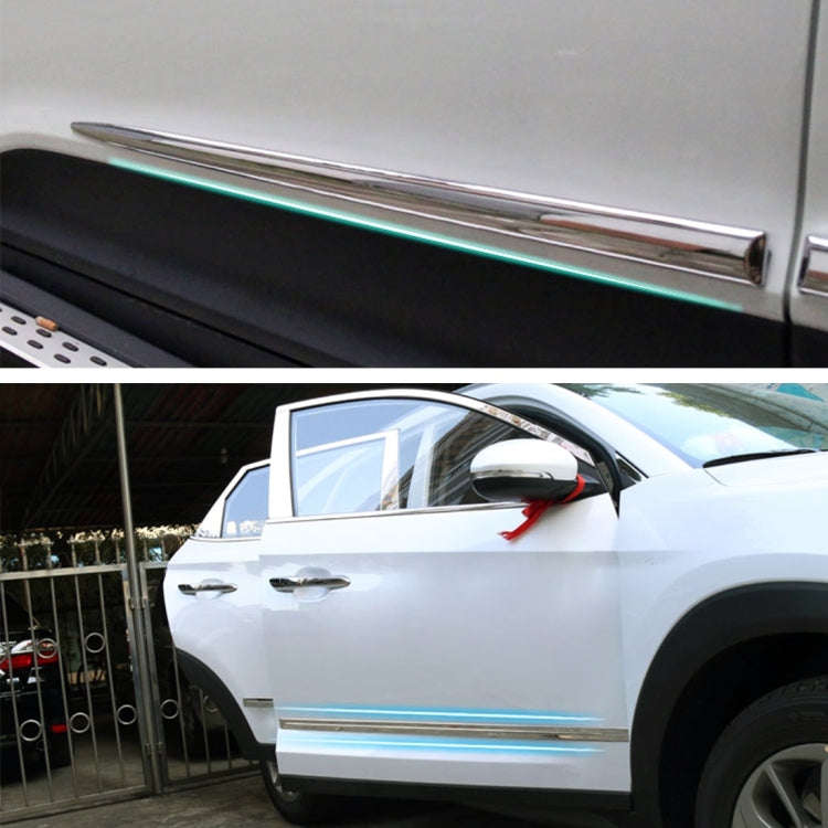 4 PCS Car Auto Door Side Edge Metal Anti-scratch Body Guard Protection Strip Sticker(Black)