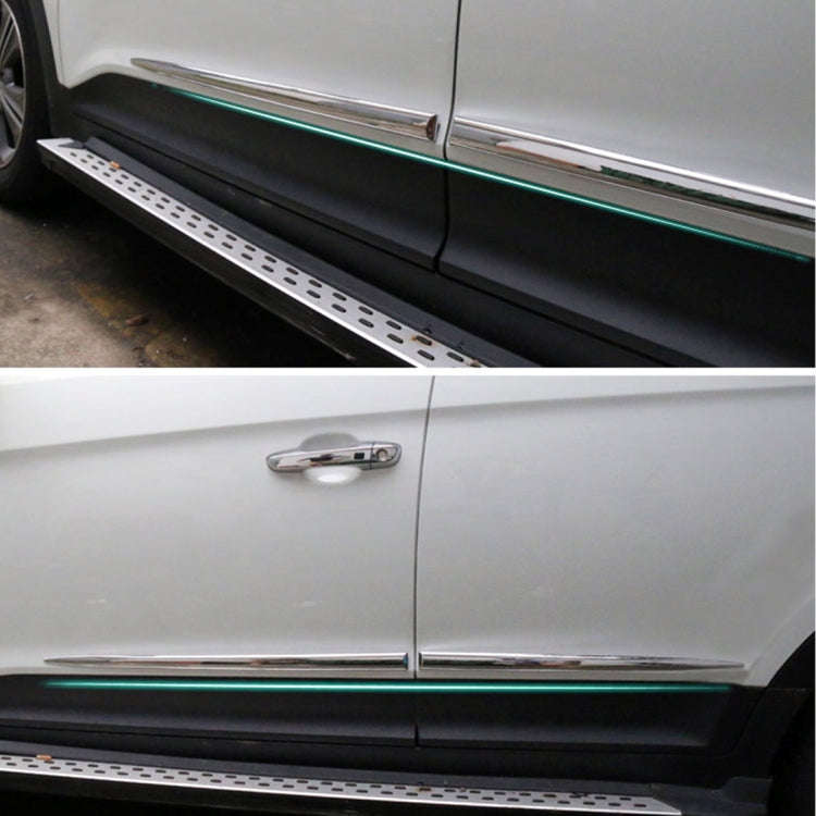 4 PCS Car Auto Door Side Edge Metal Anti-scratch Body Guard Protection Strip Sticker(Black)