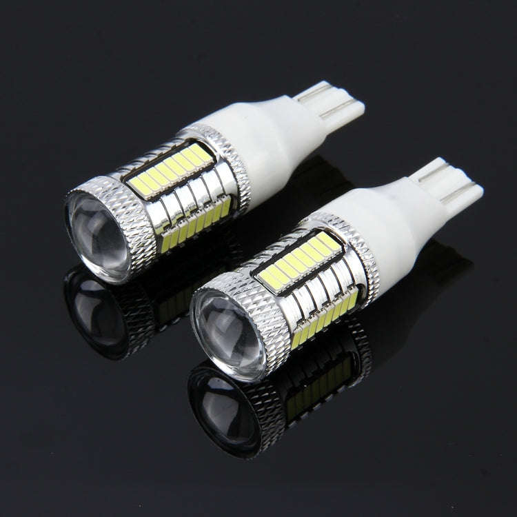 2 PCS T15 10W 650 LM 6000K Car Auto Brake Light Clearance Light Backup Light with 1 Lamps and 32 ...