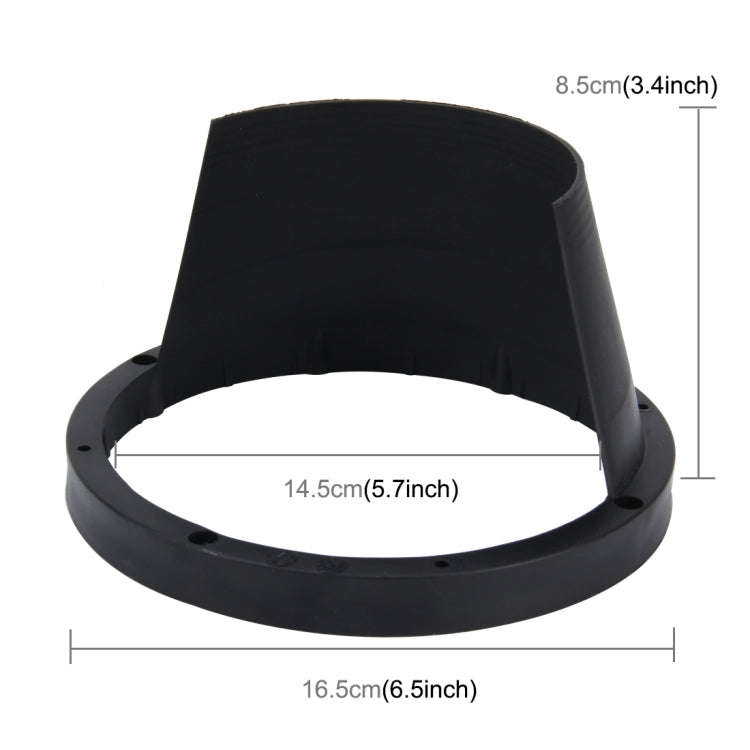 2 PCS 6.5 inch Car Auto Loudspeaker Plastic Waterproof Cover with Protective Cushion Pad, Inner D...