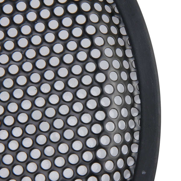 12 inch Car Auto Metal Mesh Black Round Hole Subwoofer Loudspeaker Protective Cover Mask Kit with...