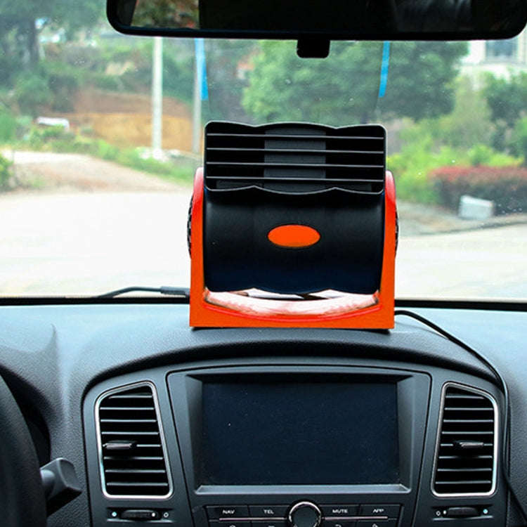 HX-T302 DC 24V 7W Portable Vehicle Cooling Fan Low Noise Silent Cooler Air Conditioner, 2 Speeds ...